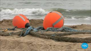 Obras del Nuevo Espigón en la Playa de la Antilla [upl. by Curren]