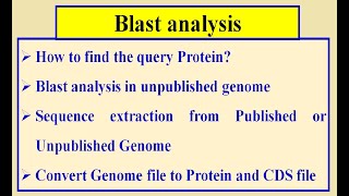 Blast analysis of Unpublished Specie Genome genomewidestudy [upl. by Stover]