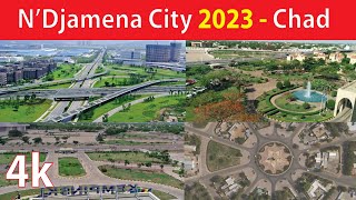 NDjamena City  Chad 4K By Drone 2023 [upl. by Aniaz]