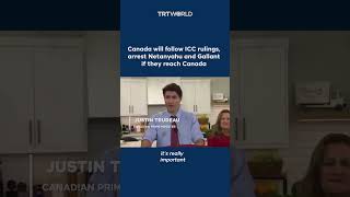 Trudeau Canada will arrest Netanyahu Gallant as per ICC ruling [upl. by Aneez919]