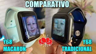 COMPARATIVO Y68 TRADICIONAL X Y68 MACARON  COMPARATIVO SMARTWATCH D20 Y68 [upl. by Aicilehp893]