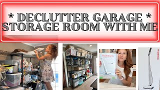 NEW DECLUTTER GARAGE  STORAGE ROOM WITH ME amp HIZERO ELECTRIC MOP INTRODUCTION [upl. by Ater]