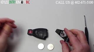 How To Replace Mercedes Benz C Class Key Fob Battery 20012007 [upl. by Alleyne]