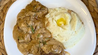 بيكاتا اللحم بصوص المشروم beef piccata with mushroom sauce [upl. by Lourdes]