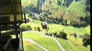 frühere offene Luftseilbahn Oberrickenbach zum Haldiwald [upl. by Aneehsak]