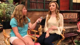 Peyton List Interview at Bunkd Press Set Visit [upl. by Olatha]