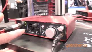 Focusrite Audio Interfaces with DJ Tutor and getintheMix couk  NAMM 2013 [upl. by Kristie]