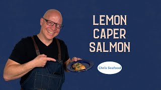 An Easy 3Minute Lemon Caper on Pan Seared Salmon [upl. by Ilime]