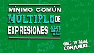 Mínimo común múltiplo de expresiones algebraicas [upl. by Meredith]