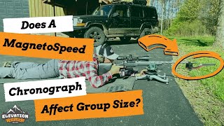 DOES A MagnetoSpeed CHRONOGRAPH AFFECT GROUP SIZE WHEN STRAPPED TO A RIFLE BARREL [upl. by Malita356]