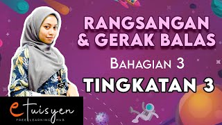 eTuisyen TINGKATAN 3 SAINS Bab 1  Rangsangan dan Gerak Balas Bahagian 3 [upl. by Broadbent]