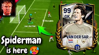 97 rated Free Hall of legend van der sars review  Free card is 🥵  FC MOBILE [upl. by Leahcimsemaj]