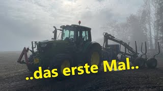 John Deere 6140M am Rückewagen [upl. by Weisler71]