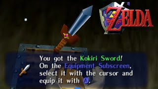 ZELDA OCARINA OF TIME  How to get the LEGENDARY KOKIRI SWORD [upl. by Scheers761]