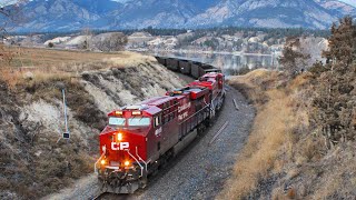 2 CP Coal trains North and South in Invermere on the Windermere subdivision [upl. by Ocirnor]