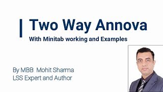 How to easily learn Two way ANOVA with Minitab working and examples [upl. by Ewald416]