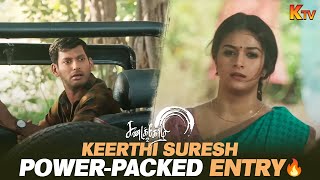 Keerthy Suresh’s Epic Entry Scene 🔥  Sandakozhi 2  Vishal  Rajkiran  K TV [upl. by Darren]