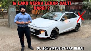 16 Lakh Me Le Toh Li Hyundai Verna 2024 Par Dil Toh Volkswagen Virtus GT Par Hi Hai… [upl. by Lerrej313]