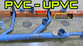 Como instalar o colocar tuberías en un baño  Plomería  PVC  UPVC [upl. by Elbas]