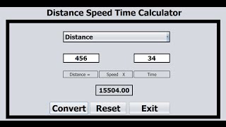 How to Calculate Distance Speed and Time in Java NetBeans [upl. by Murial]