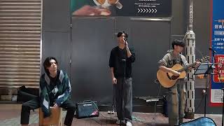 10112024 🌃 旺角 Litsunhinbilly AndyKwan JustinChiu Busking 🎶🎤🎸🥁🔊 [upl. by Nybbor567]