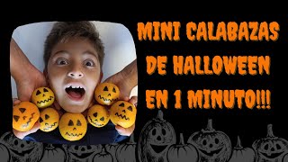 COMO HACER CALABAZAS DE HALLOWEEN LOW COST CON NARANJA  POSTRE PARA HALLOWEEN FÁCIL Y RÁPIDO [upl. by Callas923]