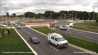 Three lane roundabout with high pedestrian traffic [upl. by Eruza]