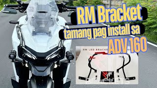 Paano mag install ng RM bracket para sa ADV 160 [upl. by Minetta553]