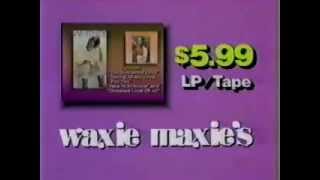 Waxie Maxies record stores Washington DC area ad from 1986 [upl. by Claudelle]