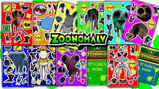 Sticker Book New ZOONOMALY Sticker Book ASMR Compilation 👻  Paperdiy [upl. by Aneetsirhc]