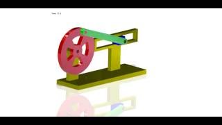 Slider Crank Mechanism Animation [upl. by Garate465]