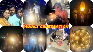 Diwali vlog diwalicelebration fireworks enjoy friendsandfamily diya rangolifordiwali 🪔🎁❤️ [upl. by Reklaw415]