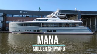 Mulder Shipyard launched Mana today [upl. by Ahsemak502]