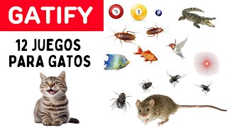 Juegos para Gatos  12 Juegos en 1  Peces Ratones Cuarachas Láser  3 HORAS de TV para Gatos [upl. by Vinni]