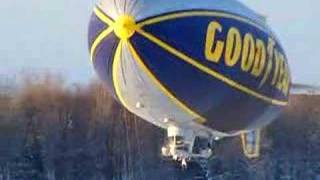 Goodyear Blimp Directly overhead [upl. by Nrubua]