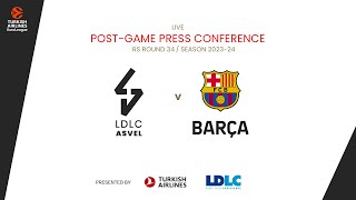 Press Conference LDLC ASVEL vs FC Barcelona R34 [upl. by Schenck]