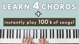 Learn 4 Chords amp Instantly Be Able To Play Hundreds Of Songs [upl. by Leban]