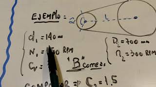 Cálculo de Correas Trapezoidales  Tipo Cantidad [upl. by Costello433]