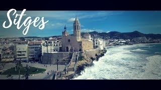 SITGES by drone VISIT SPAIN [upl. by Earleen]