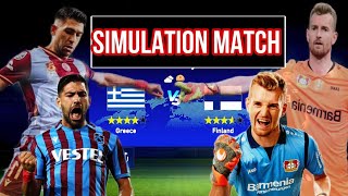 GREECE vs FINLAND  UEFA Nations League 2024  FootballLeague24 Gameplay [upl. by Nevram262]