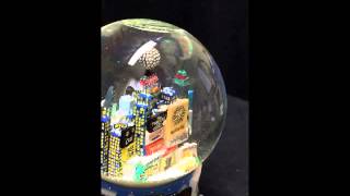 Musical Snowglobe New Years Eve 1999 New York City Broadway Carol of the Bells [upl. by Hawthorn996]