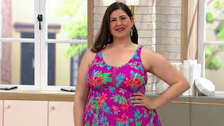 Kim Gravel x Swimsuits For All Net Front Hanky Tankini on QVC [upl. by Kellby]