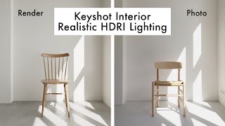 Keyshot Interior Realistic HDRI Lighting Tutorial [upl. by Enidualc]