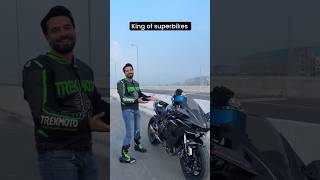 😱🏍️Ninja h2r baikon ka King hai automobile sidhumosewalanewsong zx10r song [upl. by Rimhsak]