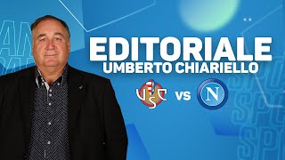 EDITORIALE DI UMBERTO CHIARIELLO CREMONESE  NAPOLI 14  DOMENICA 9 OTTOBRE 2022 [upl. by Anitnerolf]