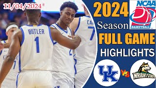 Kentucky vs Wright State FULL GAME  Nov 042024  College mens basketball Ncaa basketball 2024 [upl. by Olmstead]