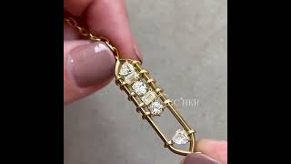 Flexible White Sapphire Chain Bracelet In Sandblasted Plating [upl. by Aneleh]