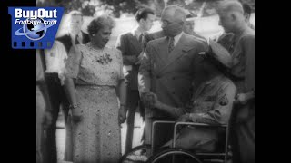 1946 White House Lawn Party Honoring Wounded Veterans with President Truman [upl. by Gentry]