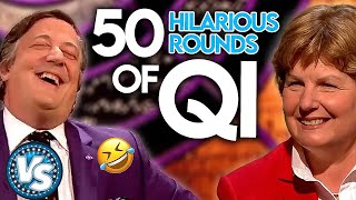 50 HILARIOUS Rounds Of QI With Stephen Fry and Sandi Toksvig [upl. by Greenfield]