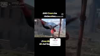 PUBG SPIDER MAN new 200 crore ka animation 😍❣️ new update pubg spiderman viralshorts [upl. by Hafler438]